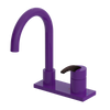 Rubinet 4" Centre Single Control Lav. Set. (less drain) Purple Haze