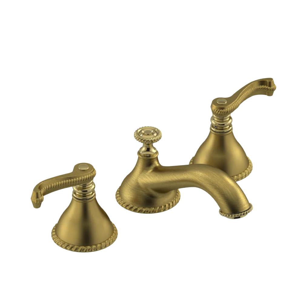 Rubinet Widespread Lav. Set. (less drain) Antique Brass Matt