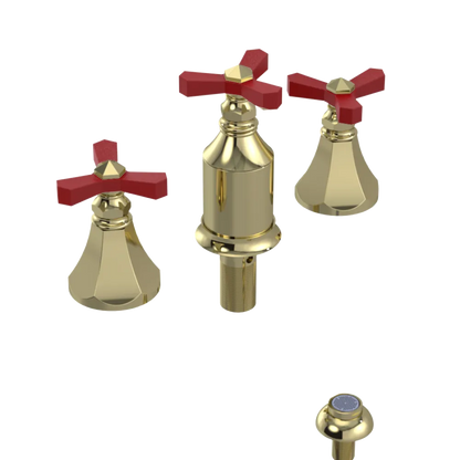 Rubinet Bidet Fitting with Spray, Diverter, and Vacum Breaker (Less Drain) Gold