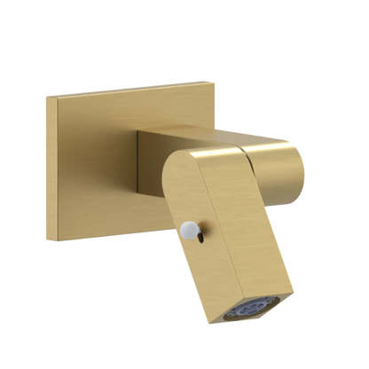 Rubinet Wall Mount Bidet & Foot Rinse with Dual Function Spray Satin Gold