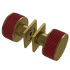 Rubinet Shower Door Knob (set) Antique Brass Matt
