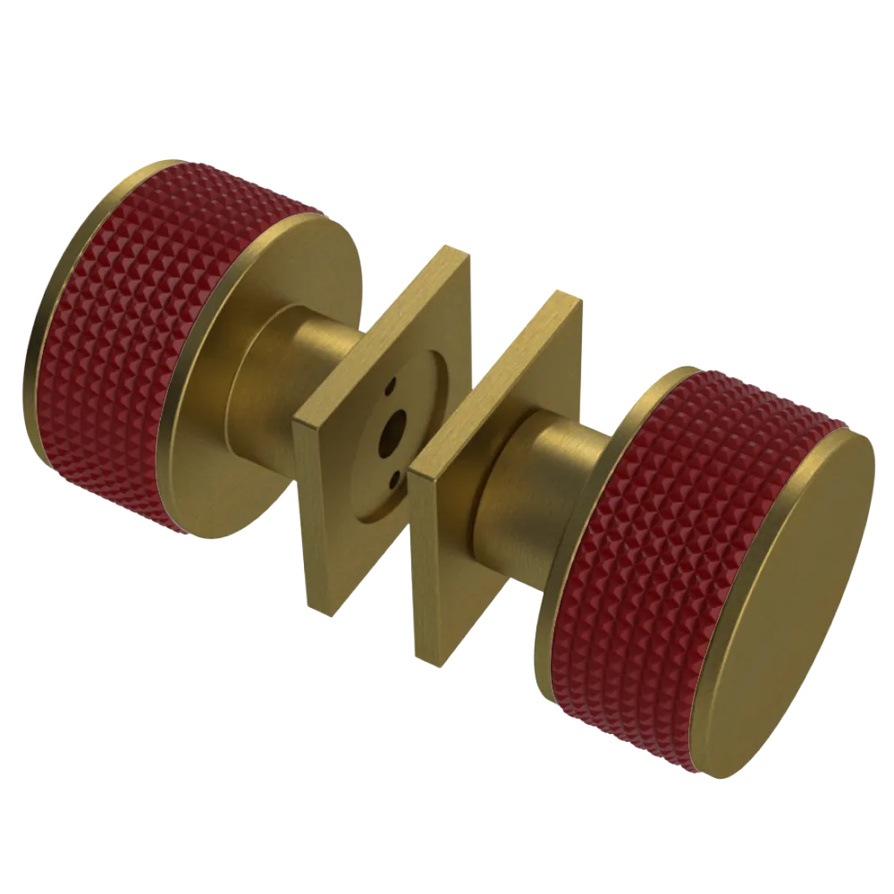 Rubinet Shower Door Knob (set) Antique Brass Matt