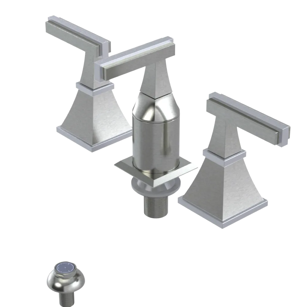 Rubinet Bidet Fitting with Spray, Diverter, and Vacum Breaker (Less Drain) Satin Nickel