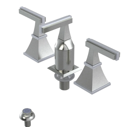 Rubinet Bidet Fitting with Spray, Diverter, and Vacum Breaker (Less Drain) Satin Nickel