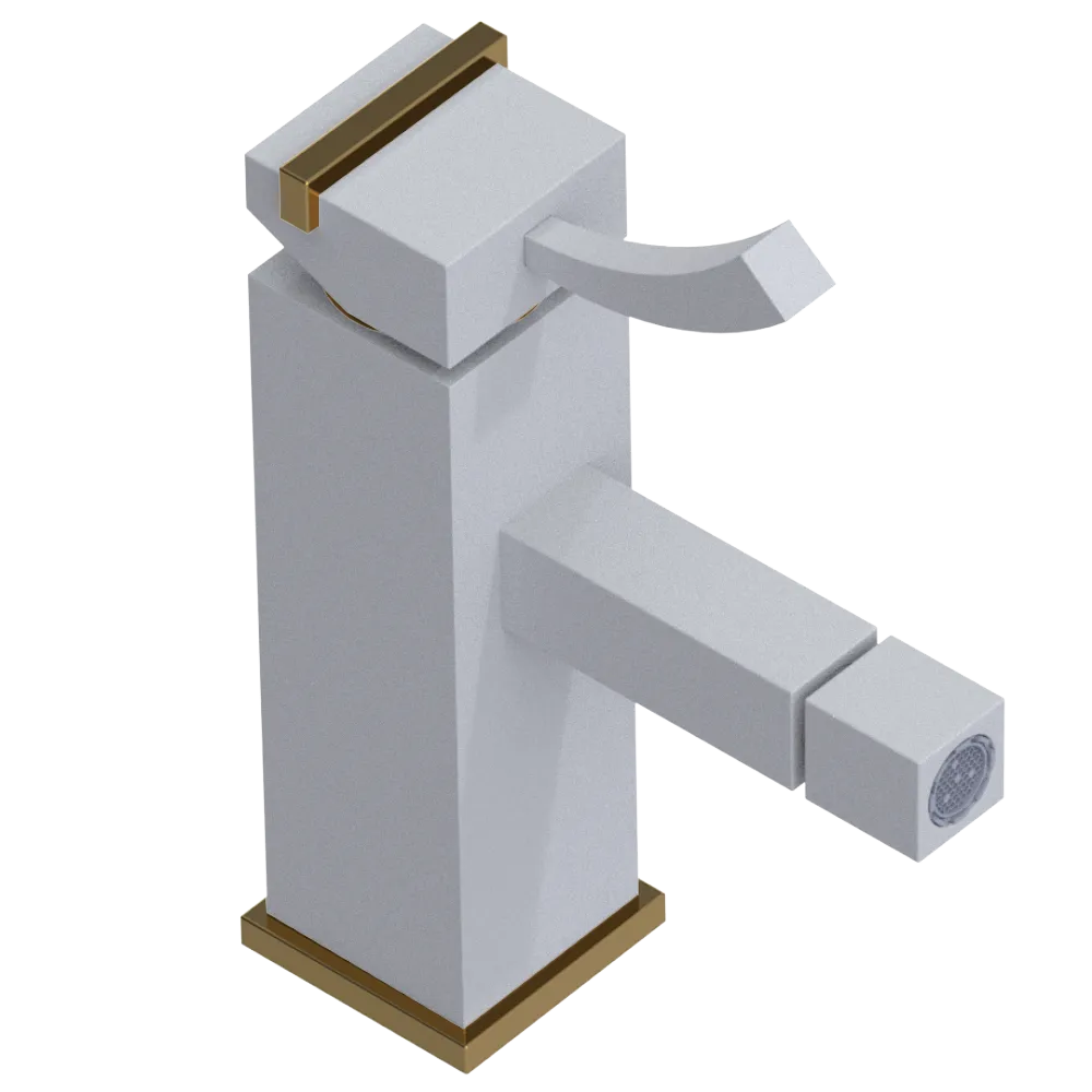 Rubinet Single Control Bidet Fitting (less drain) Matt White