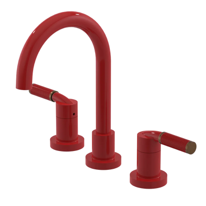 Rubinet Widespread Lav. Set. (less drain) Red