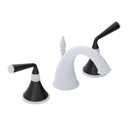 Rubinet Widespread Lav. Set. (less drain) Matt White