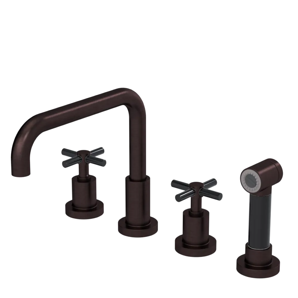Rubinet Widespread Kitchen Set with Hand Spray Oil Rubbed Bronze