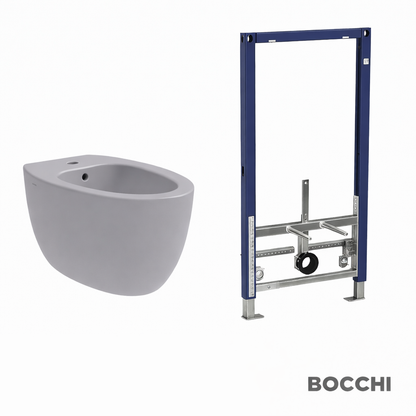Bocchi Milano Wall-mounted Bidet Set with Geberit Carrier