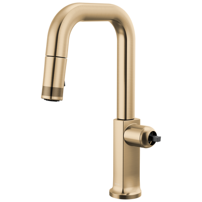 Brizo Pull Down Prep Faucet With Square Spout Less Handle