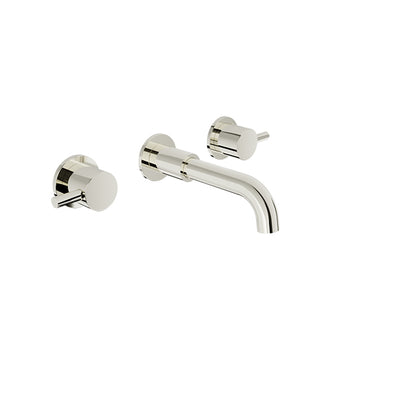 Baril Trim only for two handles wall-mounted lavatory faucet, drain not included
