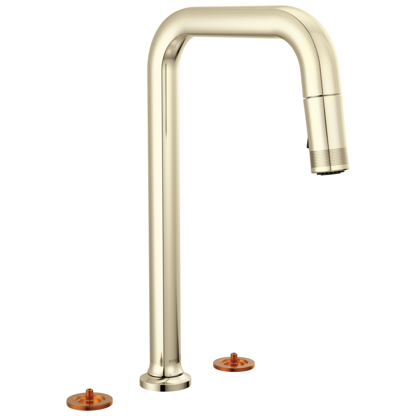 Brizo Widespread Pull Down Faucet With Square Spout Less Handles