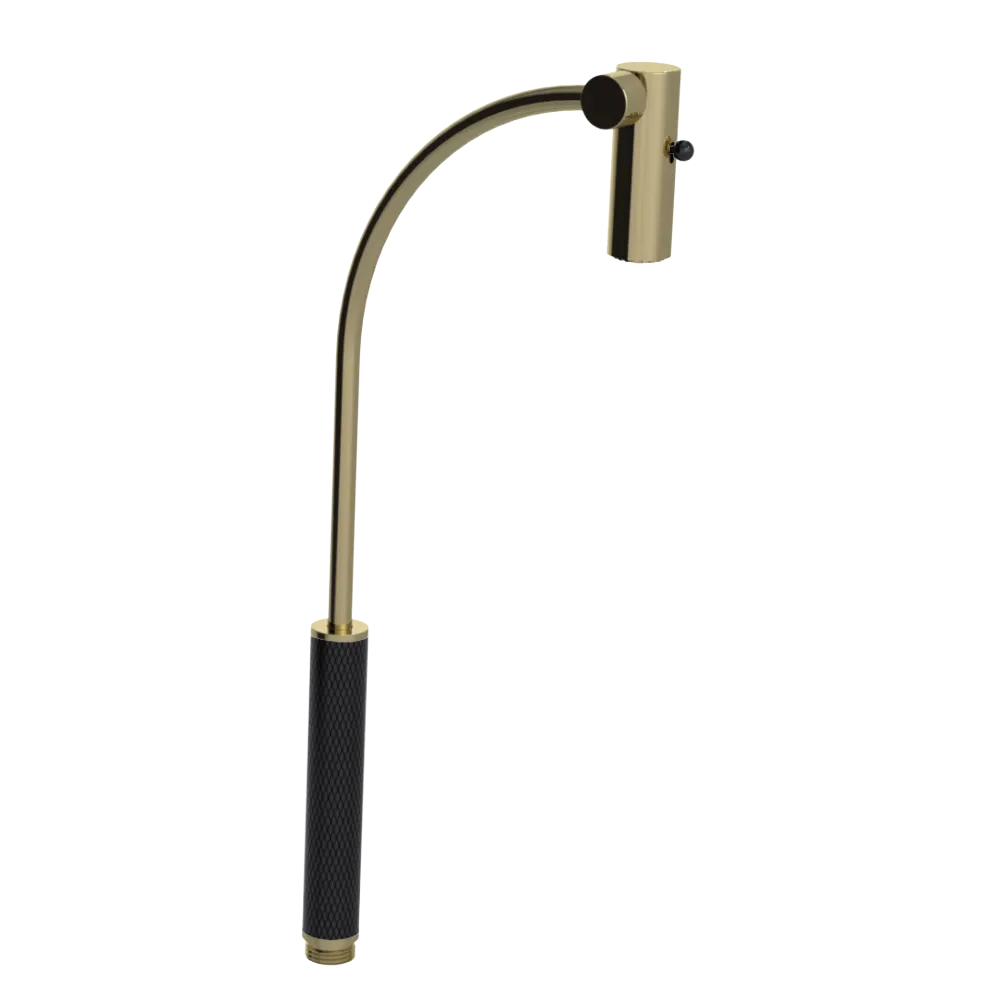 Rubinet Hand Held Shower Bidet Only Natural Brass