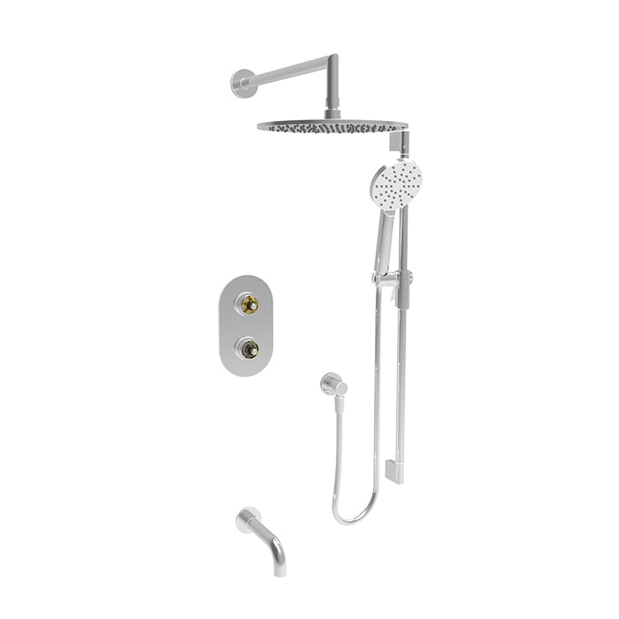 Baril Complete thermostatic pressure balanced shower kit without handle