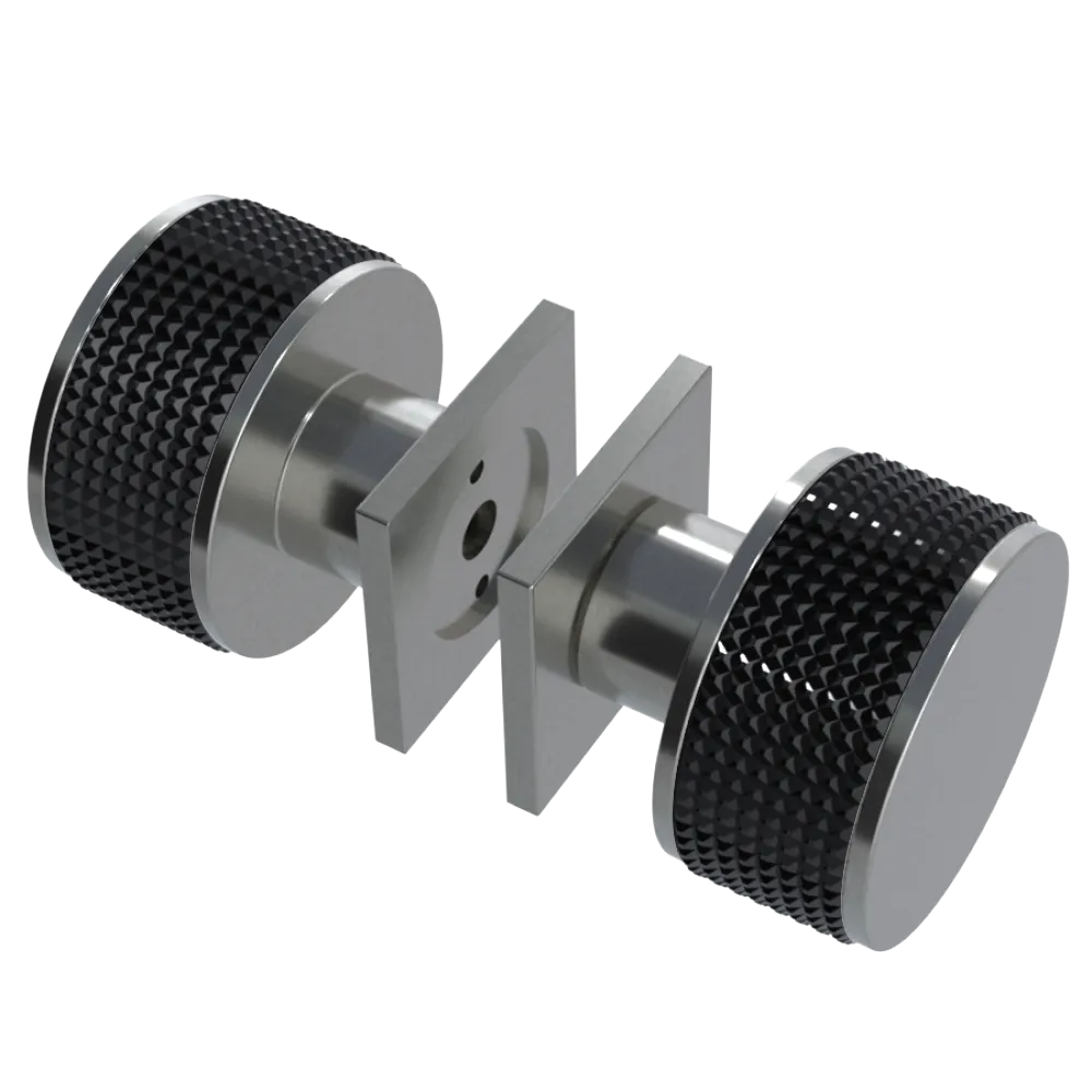 Rubinet Shower Door Knob (set) Satin Nickel