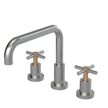 Rubinet Widespread Kitchen Set Satin Nickel
