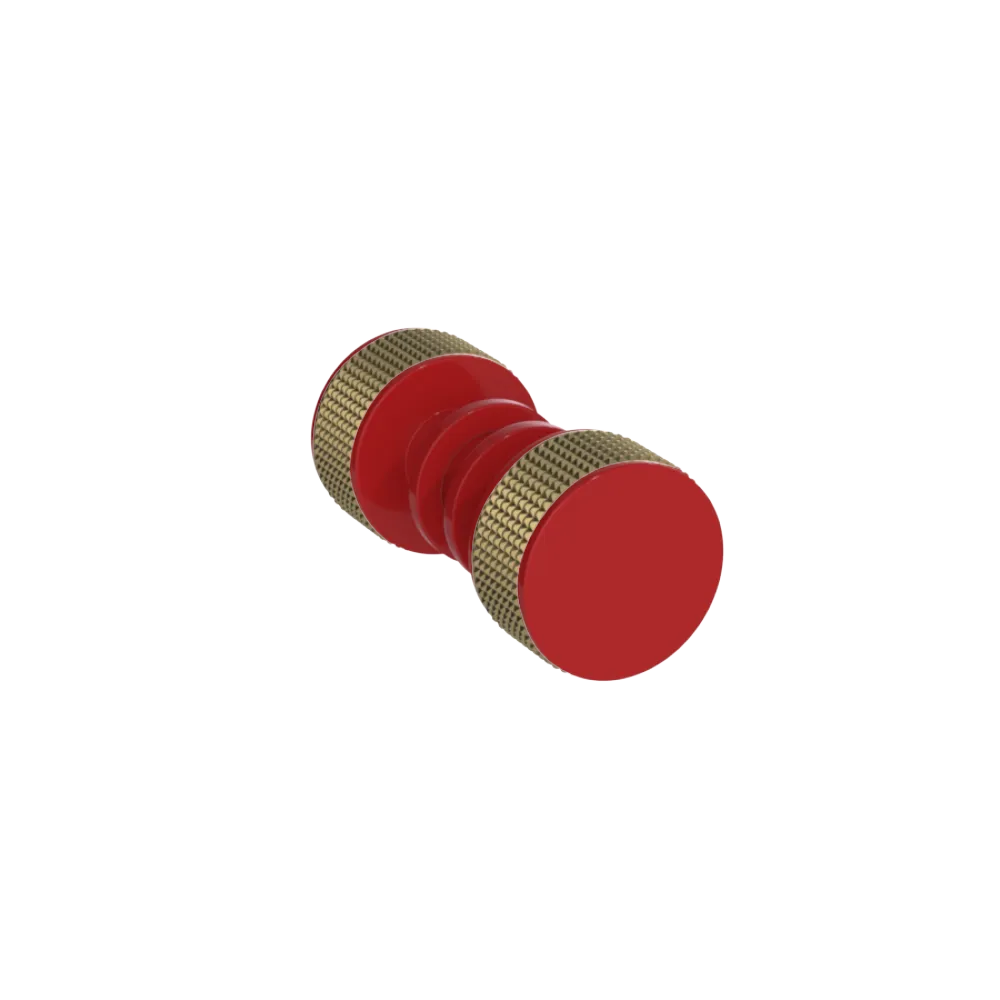 Rubinet Shower Door Knob (set) Red