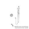 Baril Complete pressure balanced shower kit without handle