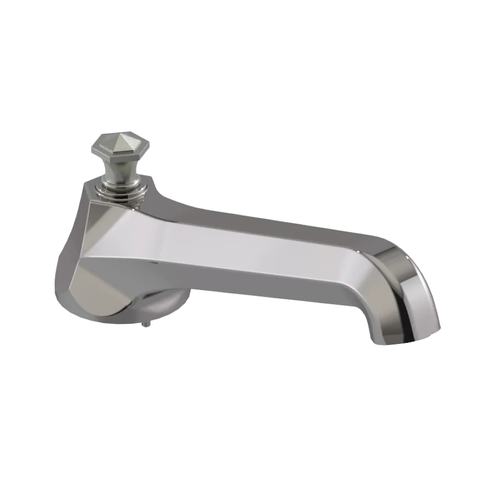 Rubinet Tub Filler Spout Deck Mount Polished Nickel