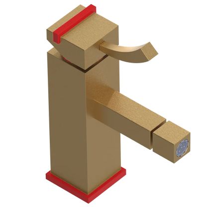 Rubinet Single Control Bidet Fitting (less drain) Satin Gold