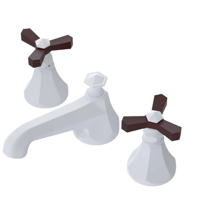 Rubinet Widespread Lav. Set. (less drain) Matt White