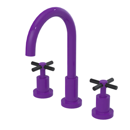 Rubinet Widespread Kitchen Set with LaSalle Spout Purple Haze