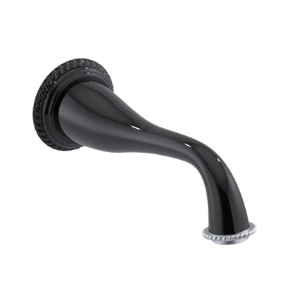 Rubinet Tub Filler Spout Wall Mount Black