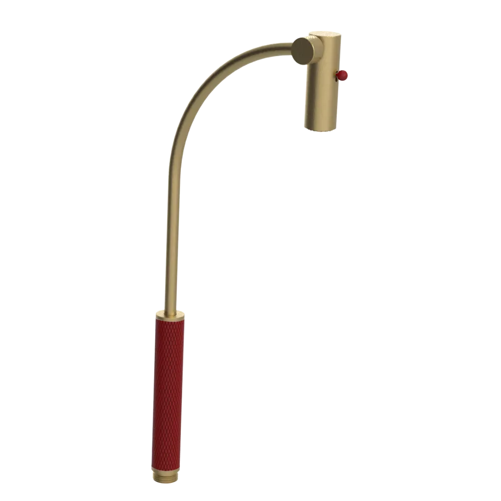 Rubinet Hand Held Shower Bidet Only Satin Brass