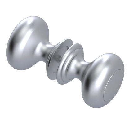 Rubinet Shower Door Knob (set) Satin Chrome