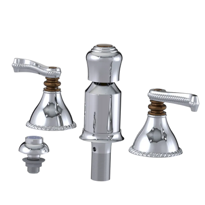Rubinet Bidet Fitting with Spray, Diverter, and Vacum Breaker (Less Drain) Chrome