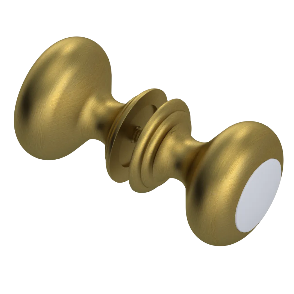 Rubinet Shower Door Knob (set) Antique Brass Matt