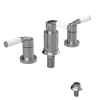 Rubinet Bidet Fitting with Spray, Diverter, and Vacuum Breaker (less drain) Satin Nickel