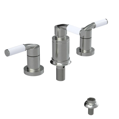 Rubinet Bidet Fitting with Spray, Diverter, and Vacuum Breaker (less drain) Satin Nickel