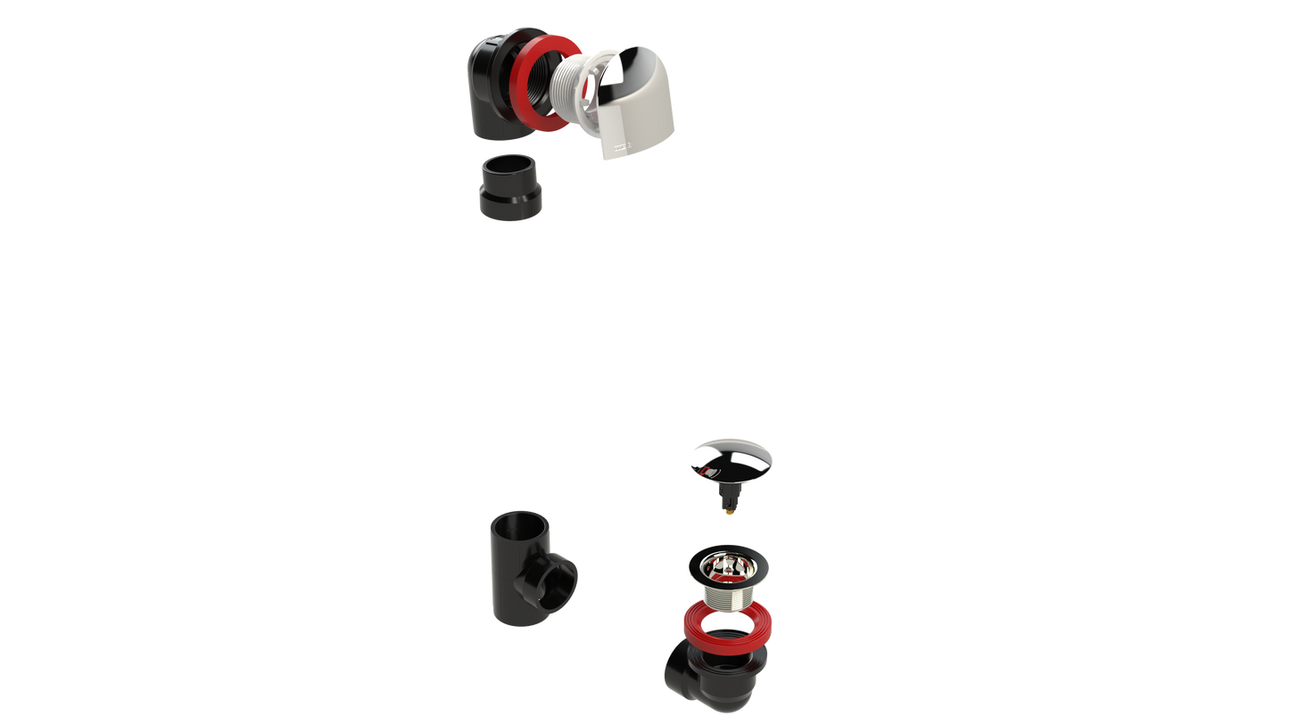OS & B ABS OFFSET WASTE & OVERFLOW CLICKER® KIT