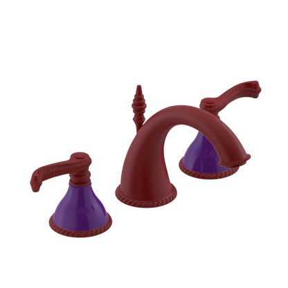 Rubinet Widespread Lav. Set. (less drain) Maroon