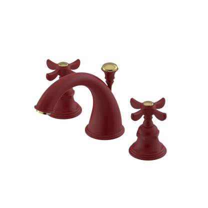 Rubinet Widespread Lav. Set. (less drain) Maroon