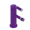 Rubinet Single Control Bidet Fitting (less drain) Purple Haze