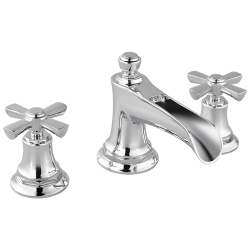 Brizo Widespread Lavatory Faucet With Channel Spout Less Handles 12 Gpm