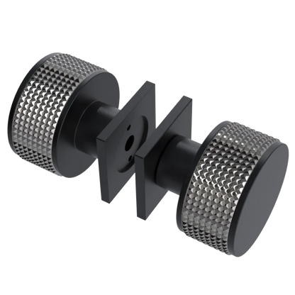 Rubinet Shower Door Knob (set) Matt Black
