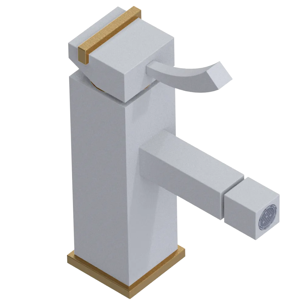 Rubinet Single Control Bidet Fitting (less drain) Matt White