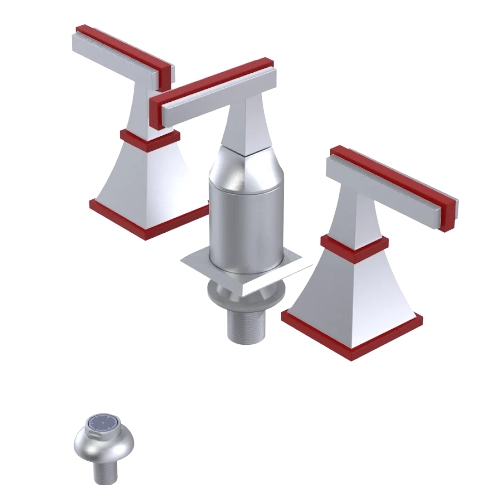 Rubinet Bidet Fitting with Spray, Diverter, and Vacum Breaker (Less Drain) Satin Chrome