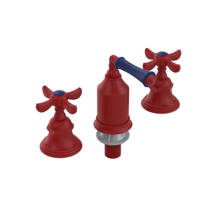 Rubinet Bidet Fitting with Spray, Diverter, and Vacum Breaker (Less Drain) Maroon