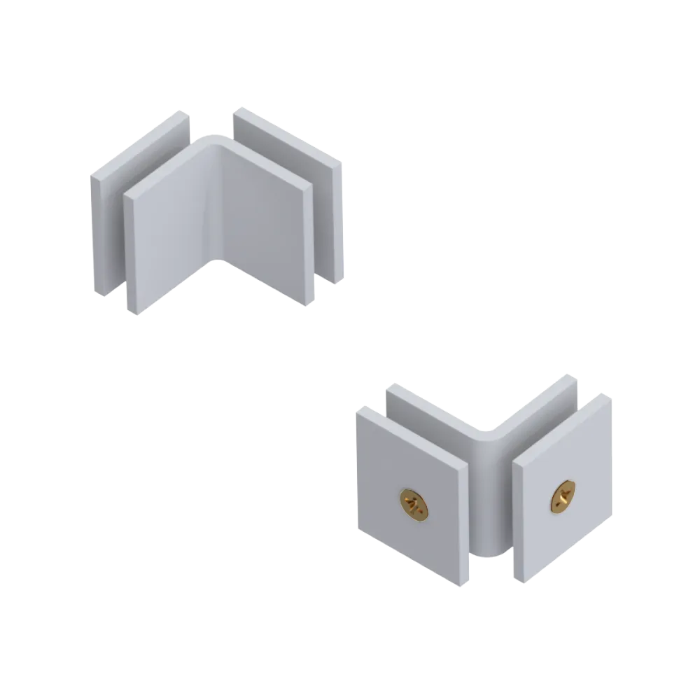 Rubinet 90 Glass to Glass Open Face Matt White