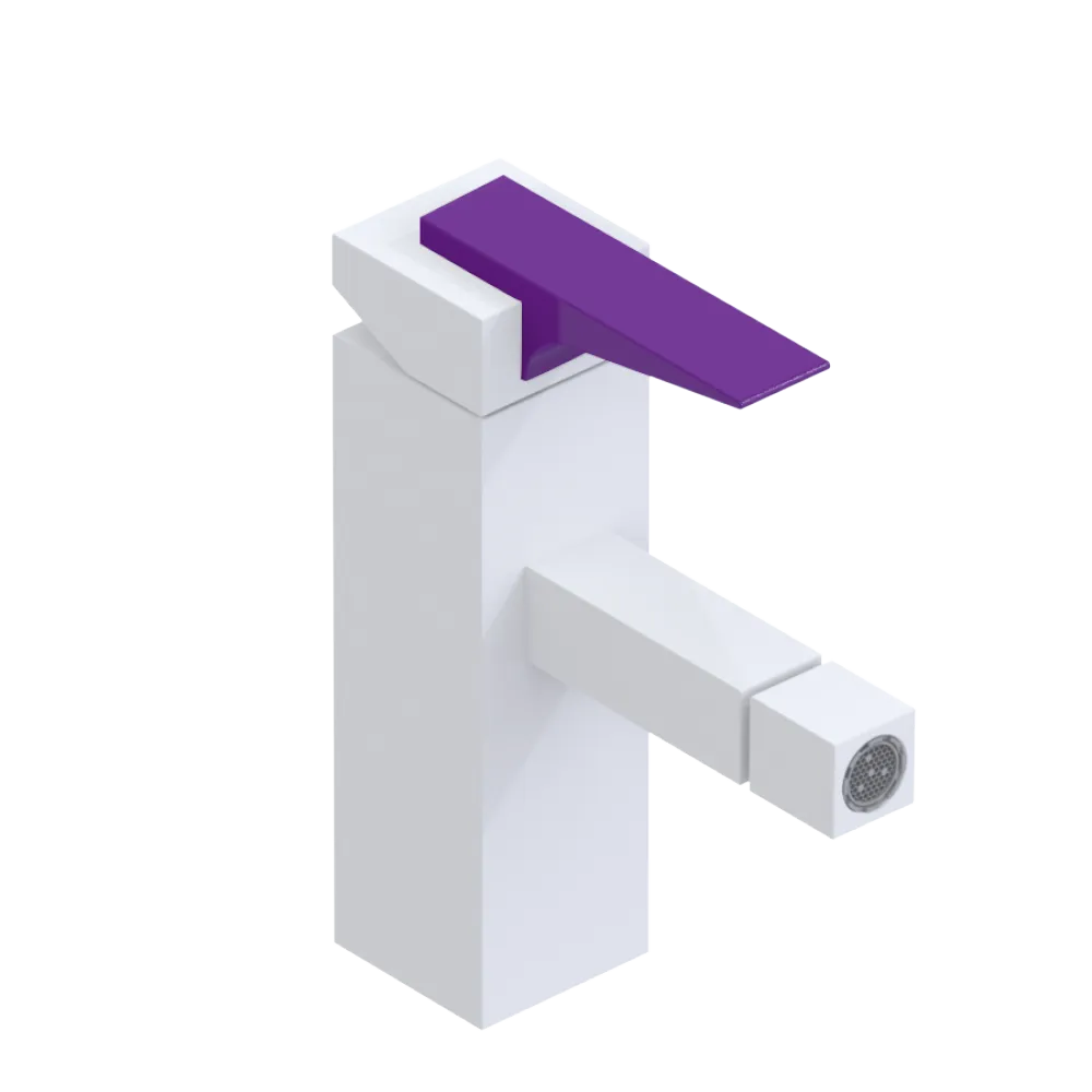 Rubinet Single Control Bidet Fitting (less drain) Matt White