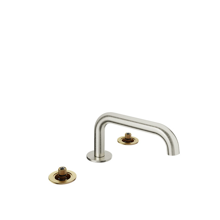 Baril 8" c/c lavatory faucet (without handle), drain included