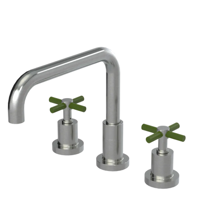 Rubinet Widespread Kitchen Set Satin Nickel