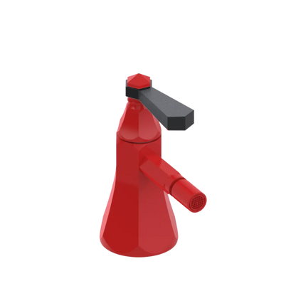 Rubinet Single Control Bidet Fitting (less drain) Red