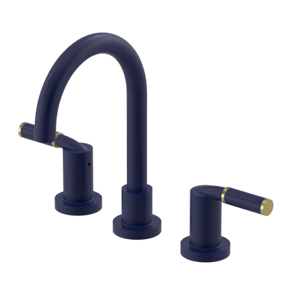 Rubinet Widespread Lav set (less drain) Midnight Blue