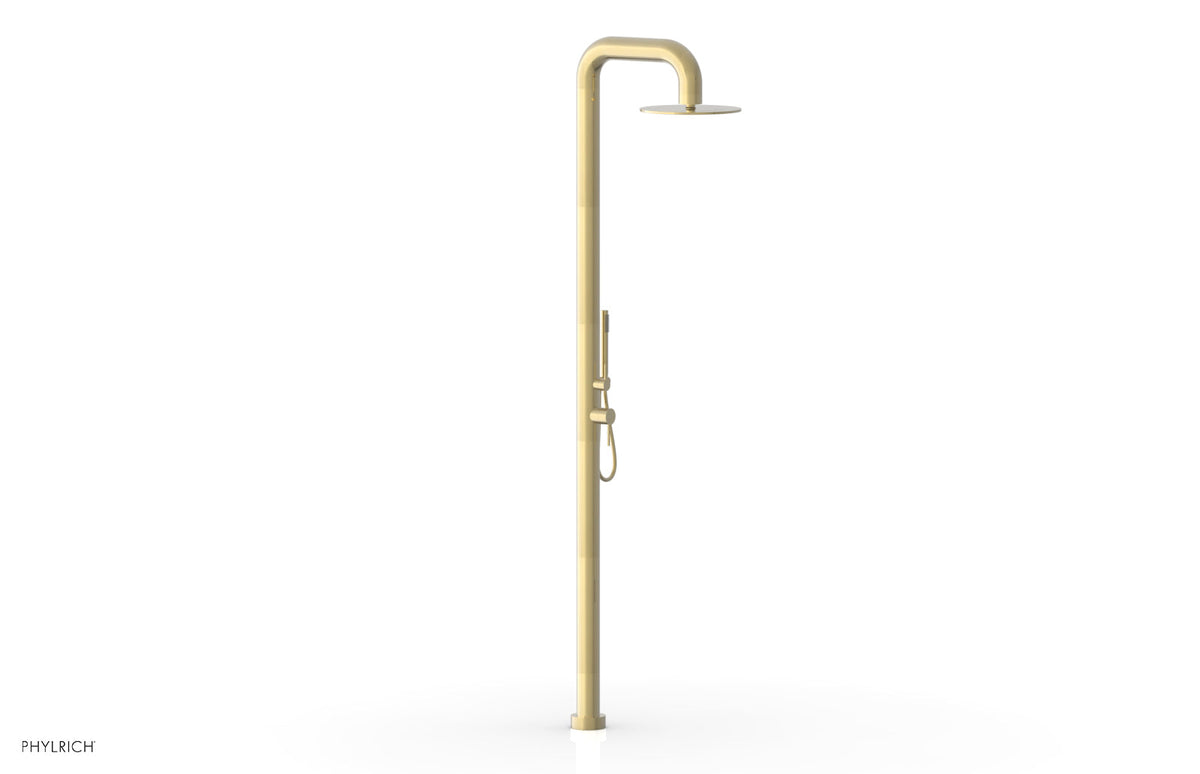 OUTDOOR SHOWER Pressure Balance Shower with 12" Rain Head and Hand Shower 610B