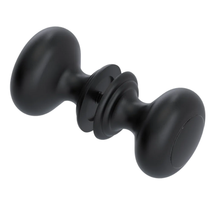 Rubinet Shower Door Knob (set) Matt Black